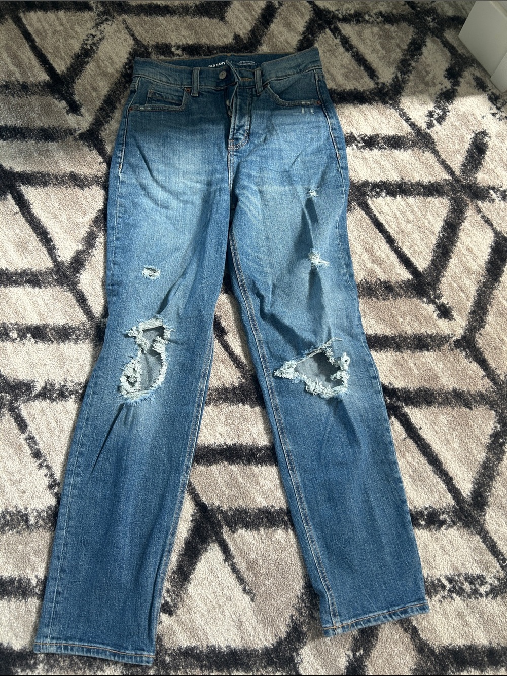 Women’s Distressed Blue Denim Jeans
